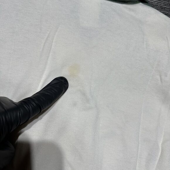 Teddi Sport Polo Shirt Women's Size S White Green Long Sleeve Vintage Floral - Picture 12 of 14